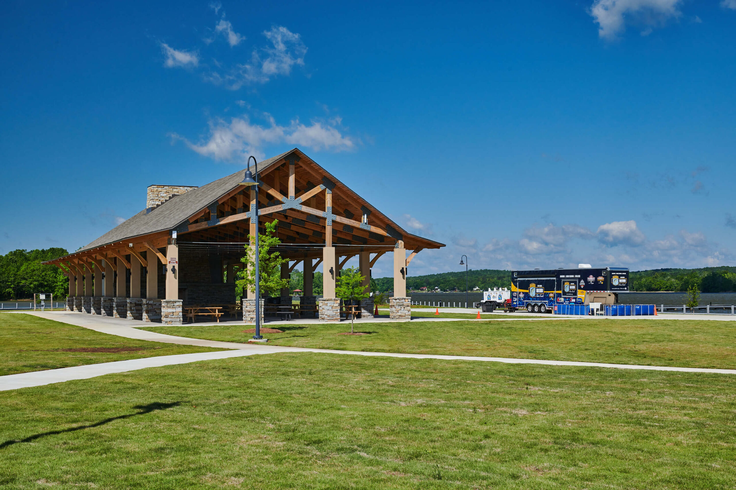 Main pavilion at Lincoln's Landing