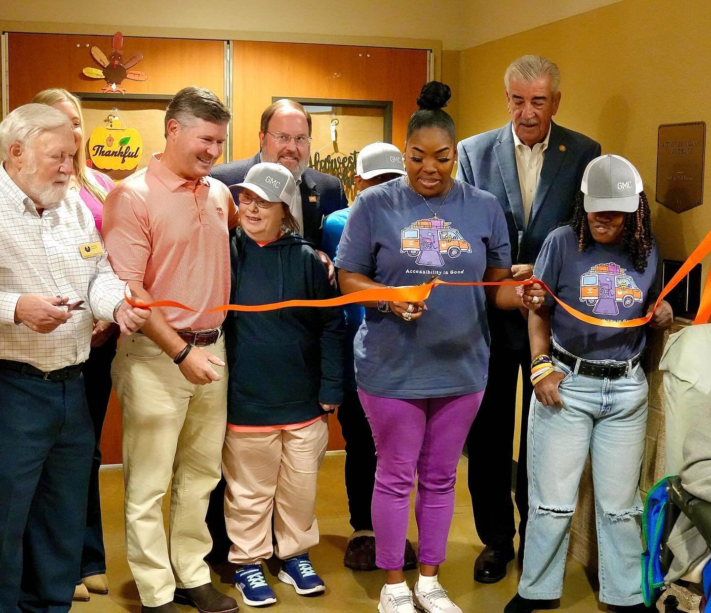 Cutting the ribbon on new classrooms at United Ability