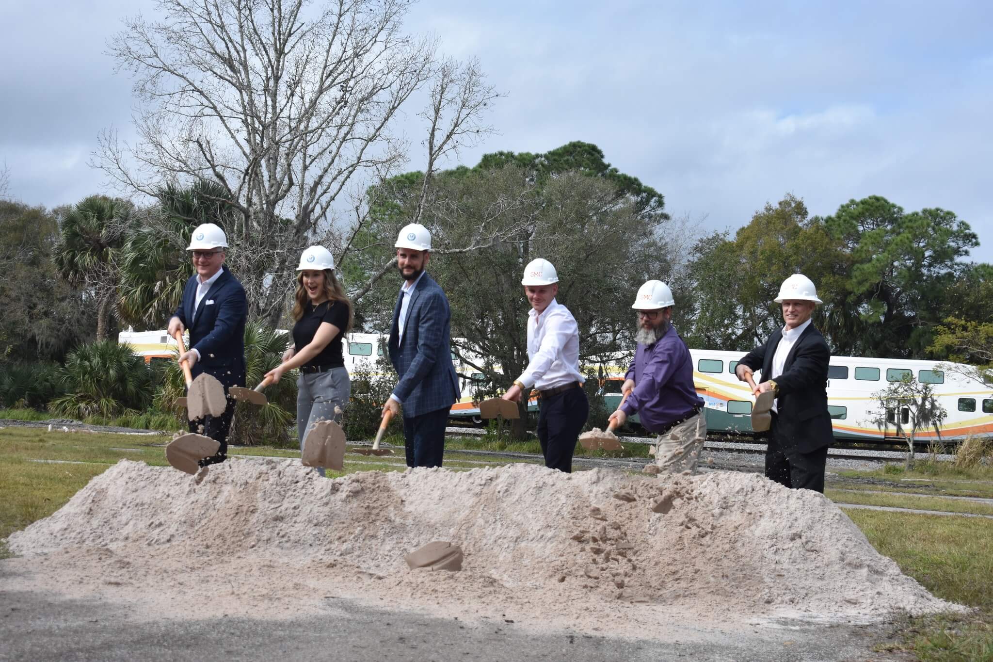 GMC team helps break ground on City of DeBary new addition