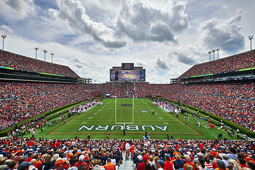 AU Video Board from South End Zone