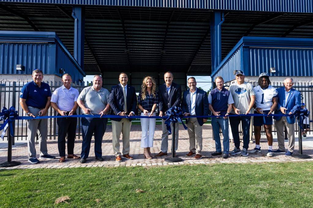 Georgia Southern’s Anthony P. Tippins Family Training Facility was officially dedicated last Friday with a ribbon-cutting ceremony as part of the opening weekend of Georgia Southern Football.