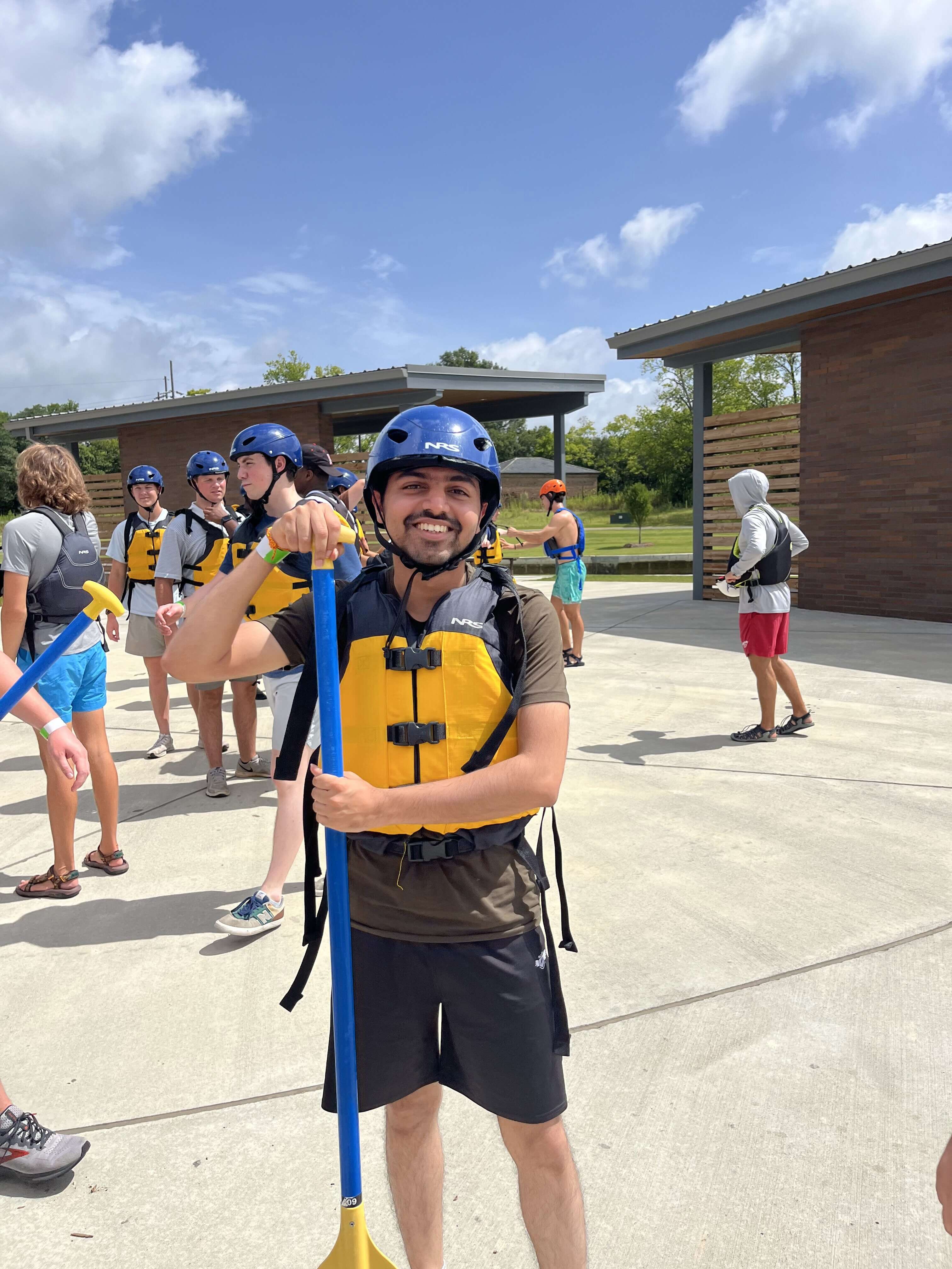 Intern Omkar at Montgomery Whitewater