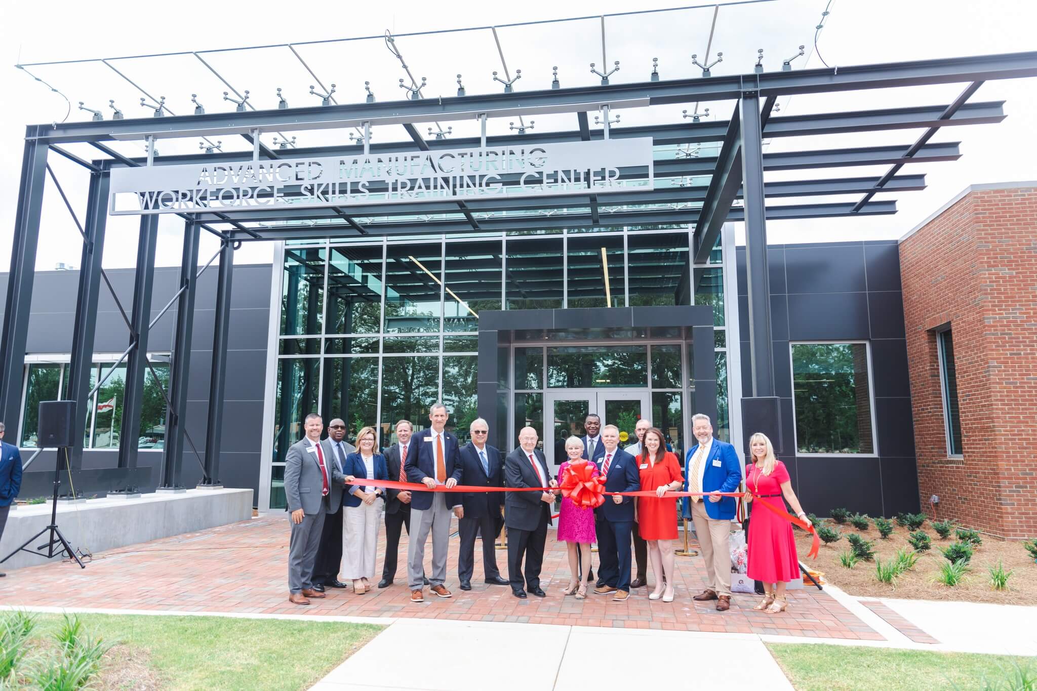 Gadsden State Community College cuts ribbon on Advanced Manufacturing Workforce Skills Training Center. 